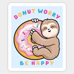 Donut Worry Be Happy Sticker